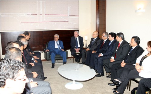 الرئيس يستقبل السفراء العرب المعتمدين لدى البرازيل