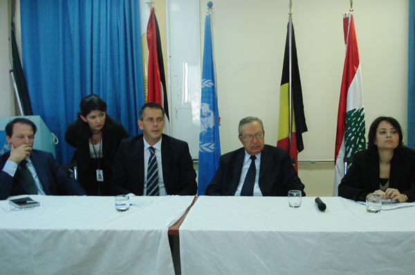 مؤتمر صحافي للاونروا للاعلان عن هبة لمخيم البارد