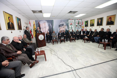 حفل استقبال لحركة فتح في الذكرى 46 لانطلاقتها