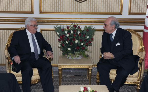 الرئيس عقب لقائه المبزع: القضية الفلسطينية من أولى أولويات تونس