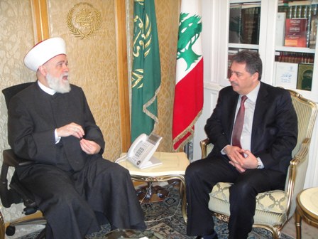 قباني التقى دبور ووفد منظمة التحرير الفلسطينية