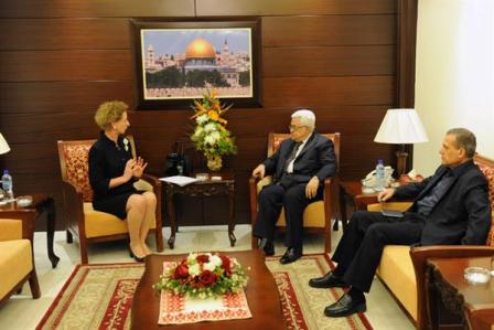 الرئيس يستقبل ممثلة البرازيل لدى السلطة الوطنية