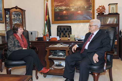 الرئيس يجتمع مع أشتون