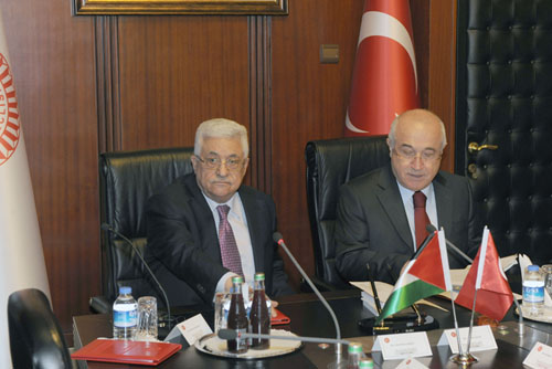 الرئيس يجتمع مع رئيس البرلمان التركي