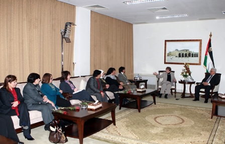 الرئيس يستقبل وفد اتحاد المرأة بمناسبة الثامن من آذار