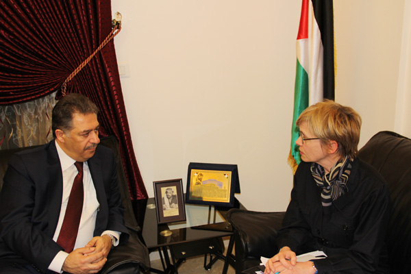 السفير دبّور يستقبل السفيرة البلجيكية