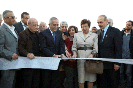 فياض وعبد ربه يفتتحان حديقة البروة وصرح ومتحف الراحل درويش في رام الله