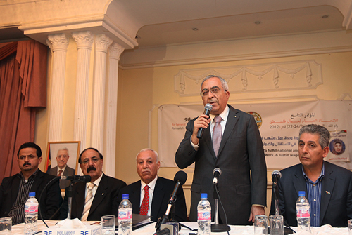 فياض: الشراكة بين أطراف الإنتاج يدعم مسيرة البناء والتنمية وحماية حقوق العمال