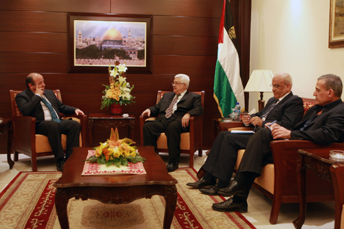 الرئيس يستقبل ممثل الاتحاد الأوروبي لدى السلطة الوطنية