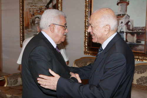 الرئيس يبحث مع العربي التحضيرات الجارية لاجتماع مبادرة السلام العربية