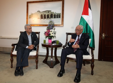 عبد الرحيم يستقبل أمين عام الهيئة الخيرية الهاشمية الأردنية