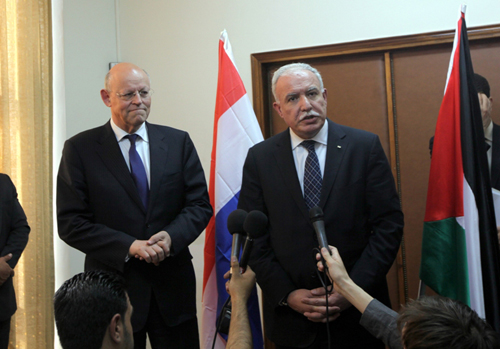 المالكي يشيد بالدعم الهولندي للسلطة الوطنية