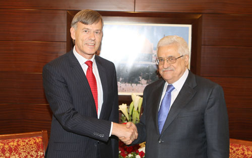 الرئيس يستقبل ممثل ألمانيا لدى السلطة الوطنية