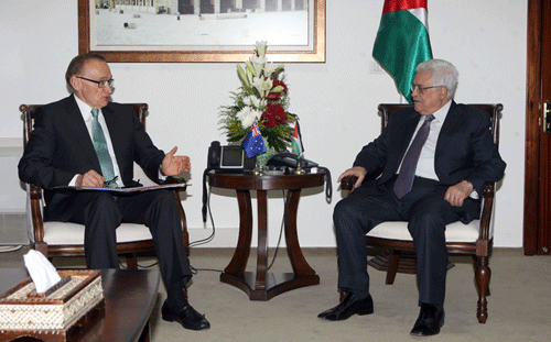 الرئيس يطلع وزير الخارجية الأسترالي على مأزق العملية السياسية