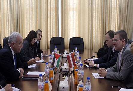 المالكي يدعو جمهورية لاتفيا لدعم فلسطين في الأمم المتحدة