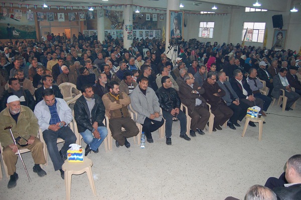 مهرجان جماهيري حاشد في مخيم البداوي بالذكرى 48 لانطلاقة حركة فتح