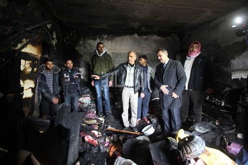 الرئيس يهاتف محمود أبو ضهير معزيا بضحايا حريق المنزل بحي الشجاعية