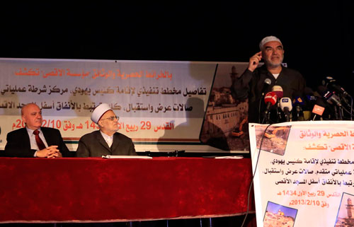 التحذير من بناء كنيس يهودي غرب حائط البراق بالقدس