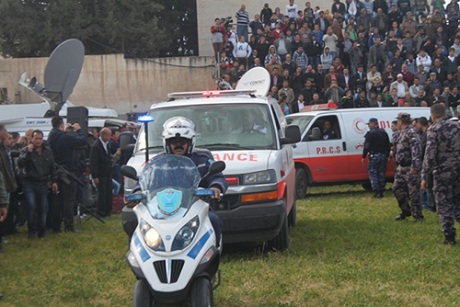 تشييع جثامين شهداء رحلة العمرة في محافظة جنين