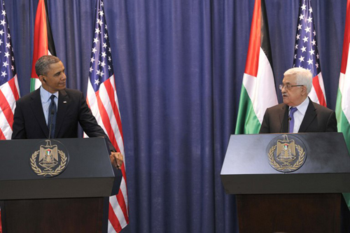 الرئيس بمؤتمر صحفي مع أوباما: الاستيطان غير شرعي وعقبة رئيسية أمام حل الدولتين
