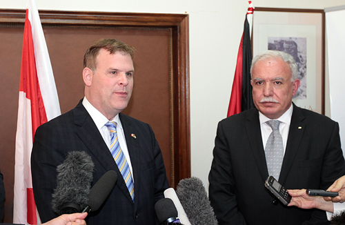 خلال مؤتمر صحفي مع بيرد: المالكي يؤكد استمرار التزام كندا ببناء مؤسسات الدولة