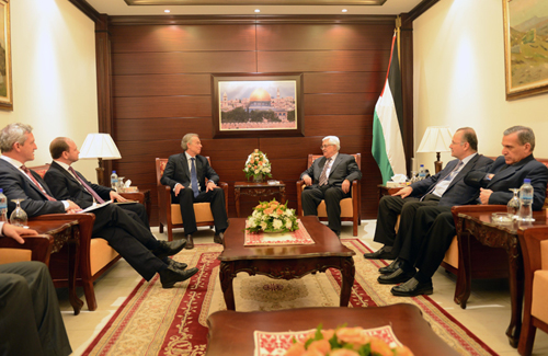 الرئيس يستقبل ممثل اللجنة الرباعية