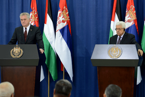 الرئيس: صربيا من أوائل القائلين إن مفتاح السلام بإعادة فلسطين للخارطة