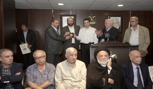 حفل تأبين المناضل هاني فاخوري في سفارة فلسطين في بيروت