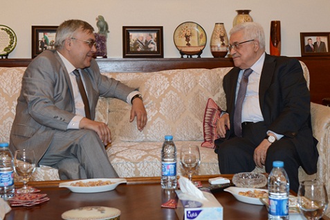 الرئيس يستقبل المبعوث الروسي لعملية السلام