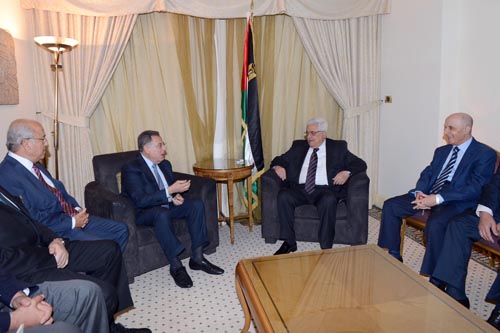 الرئيس يستقبل رئيس وزراء لبنان الأسبق فؤاد السنيورة