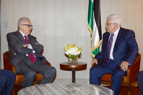 الرئيس يجتمع في نيويورك مع الأخضر الإبراهيمي