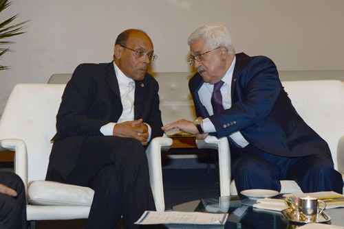 الرئيس يجتمع مع نظيره التونسي والامين العام للجامعة العربية