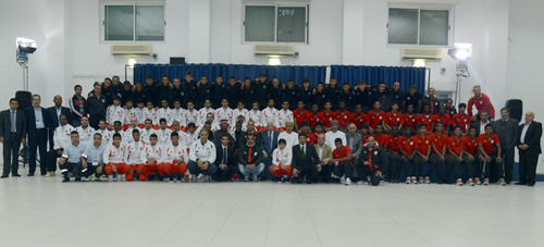 الرئيس يستقبل المنتخبات العربية المشاركة بتصفيات آسيا للشباب