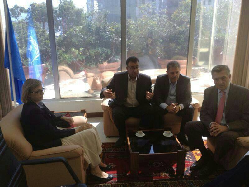 السفير دبور يلتقي  المفوض العام للانروا غراندي