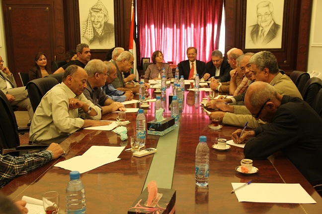 لقاء دبور والفصائل الفلسطينية مع السفيرة السويسرية