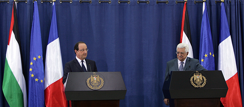 الرئيس بمؤتمر مع هولاند: يجب حل مشكلة 5 ملايين لاجئ فلسطيني لإنهاء الصراع