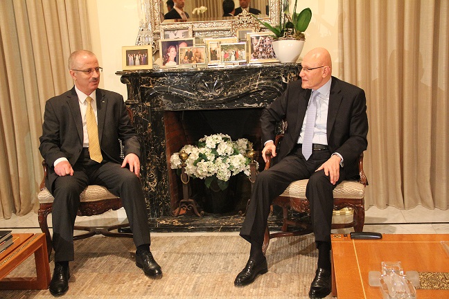 الحمدالله عرض مع سلام التطورات في لبنان والمنطقة والعلاقات الفلسطينية