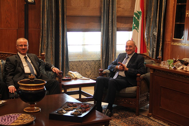 حمدلله يلتقي رئيس مجلس النواب نبية بري