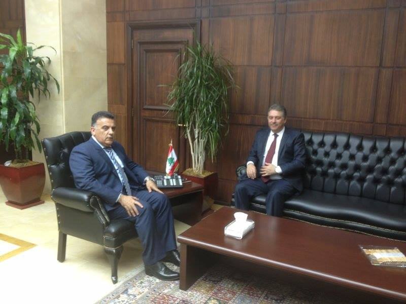 السفير أشرف دبور يلتقي اللواء عباس ابراهيم ويدين تفجير حارة حريك