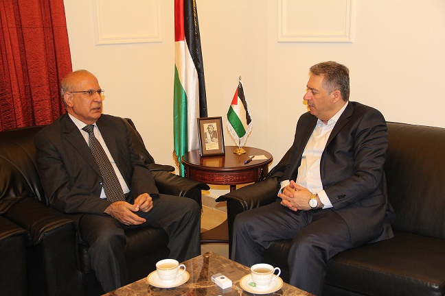 دبور يستقبل امين عام الاحزاب العربية