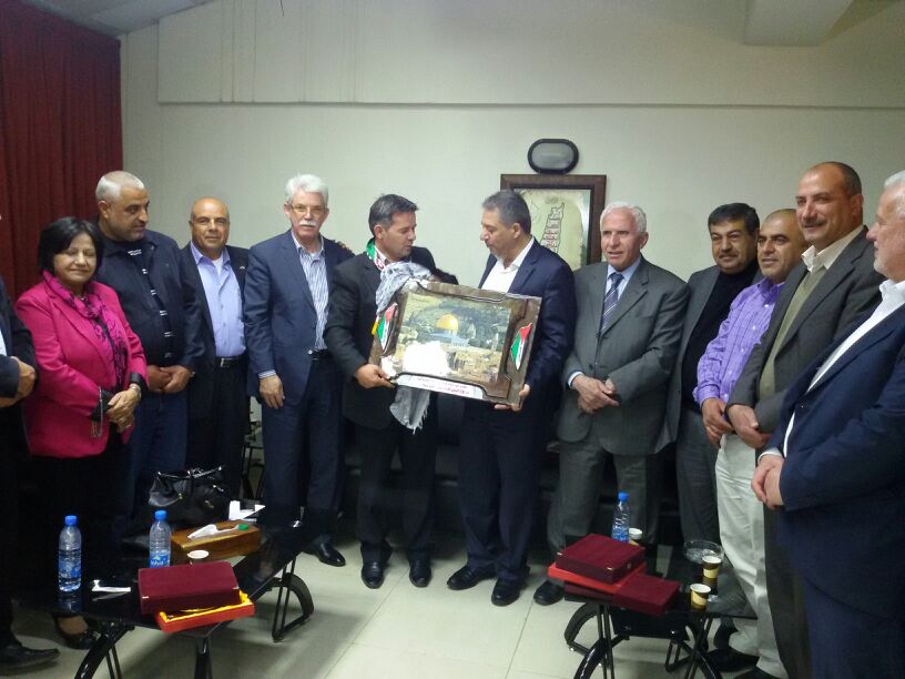 وفد اقليم رام الله والبيرة يكرم قيادة لبنان