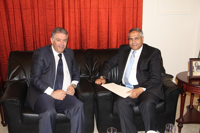 دبور يستقبل السفير  المصري حمدي