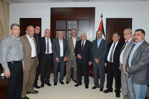 الرئيس يستقبل وفد فعاليات سلفيت