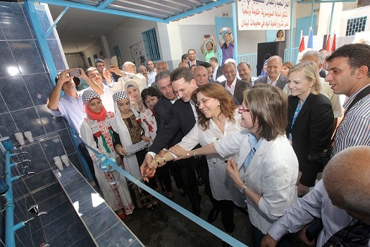 افتتاح مشروع التناضج العكسي في مخيم مارالياس