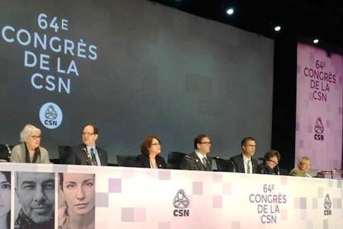 مؤتمر الاتحاد الوطني لعمال كندا يعلن تضامنه مع شعبنا