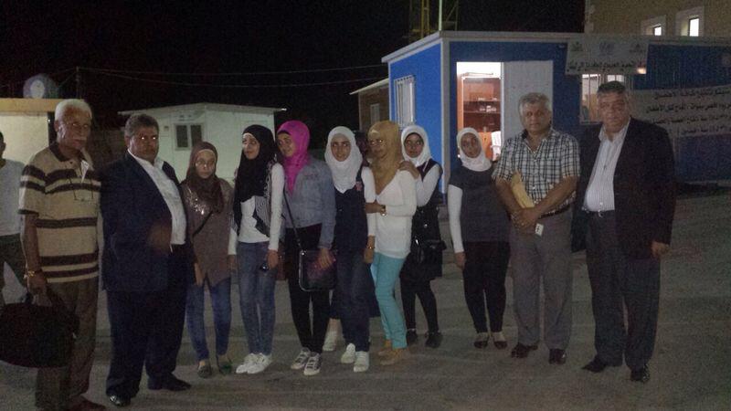 سفارة فلسطين تستقبل طلاب شهادة الثانويه القادمين من سوريا