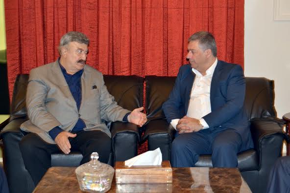 كمال شاتيلا يزور سفارة دولة فلسطين على رأس وفد من قيادة المؤتمر الشعبي اللبناني.