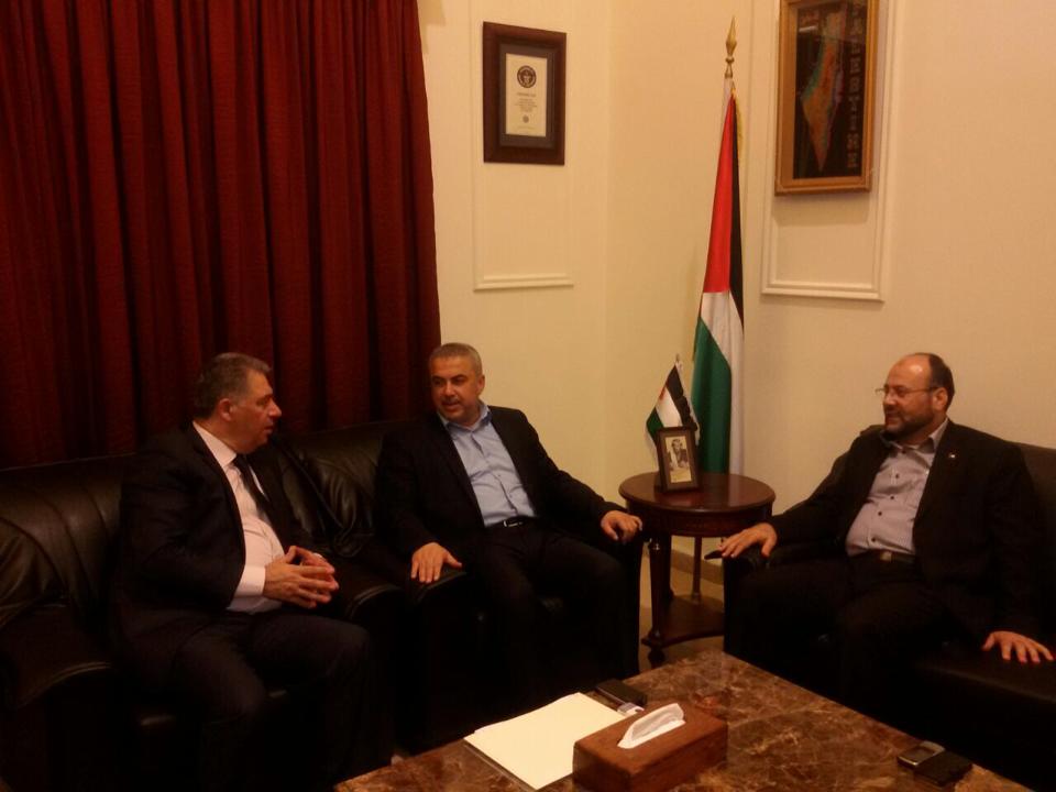 دبور يستقبل القيادي في حماس رضوان