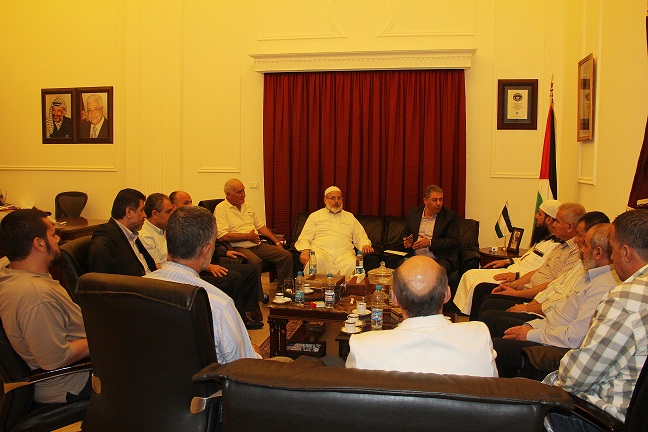 دبور يستقبل اللجنة الامنية العليا للمخيمات الفلسطينية