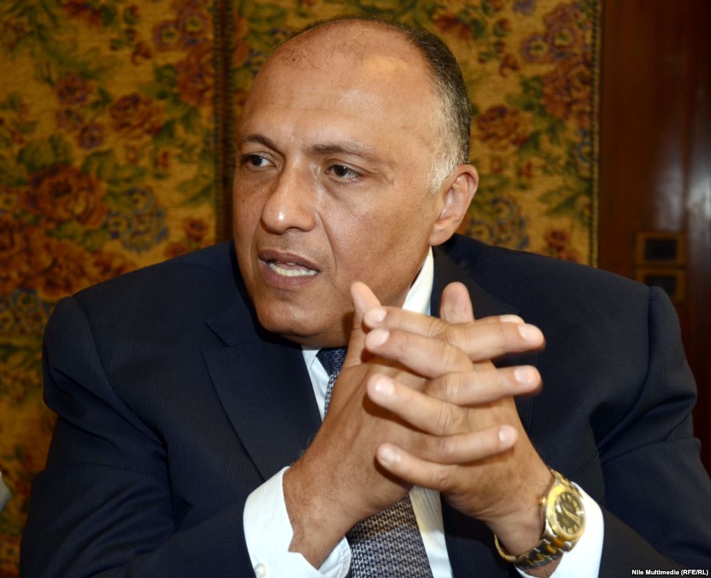 الرئيس يتلقى اتصالاً هاتفياً من وزير الخارجية المصري
